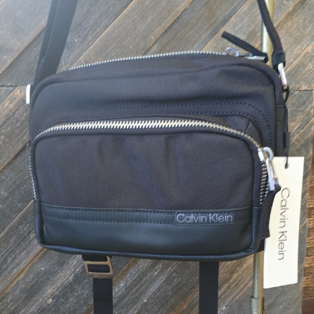 Calvin Klein Black Messenger Bag for Men